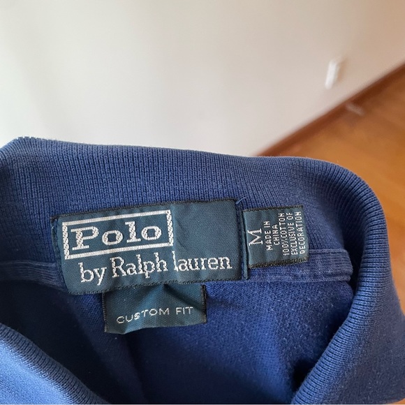 Polo Ralph Lauren blue custom fit polo - Picture 2 of 4